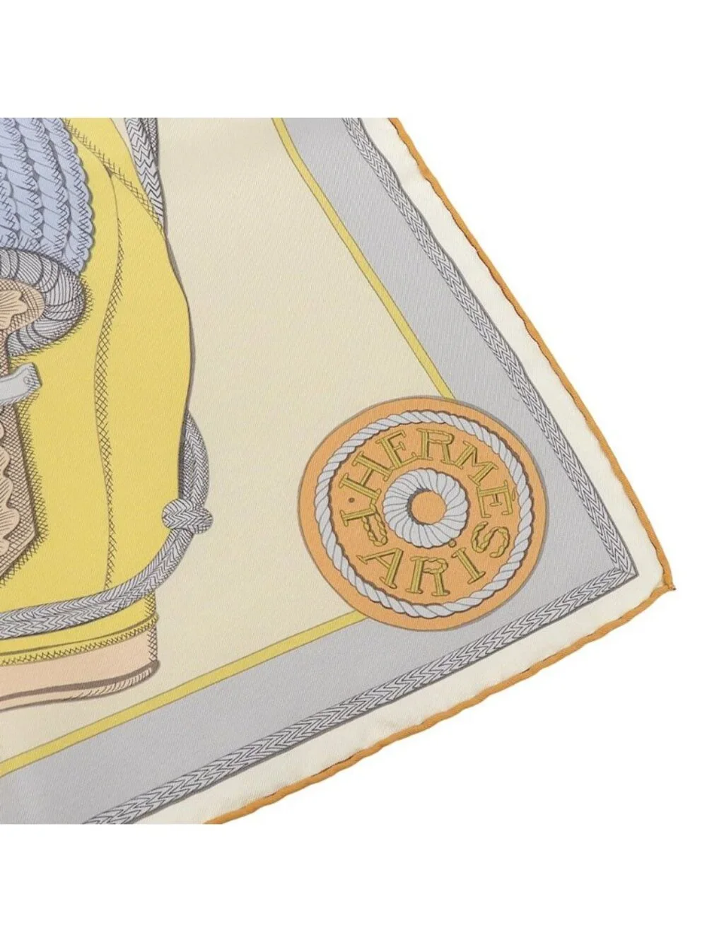 Hermes Carre Wash Zouave Et Dragons Scarf Silk